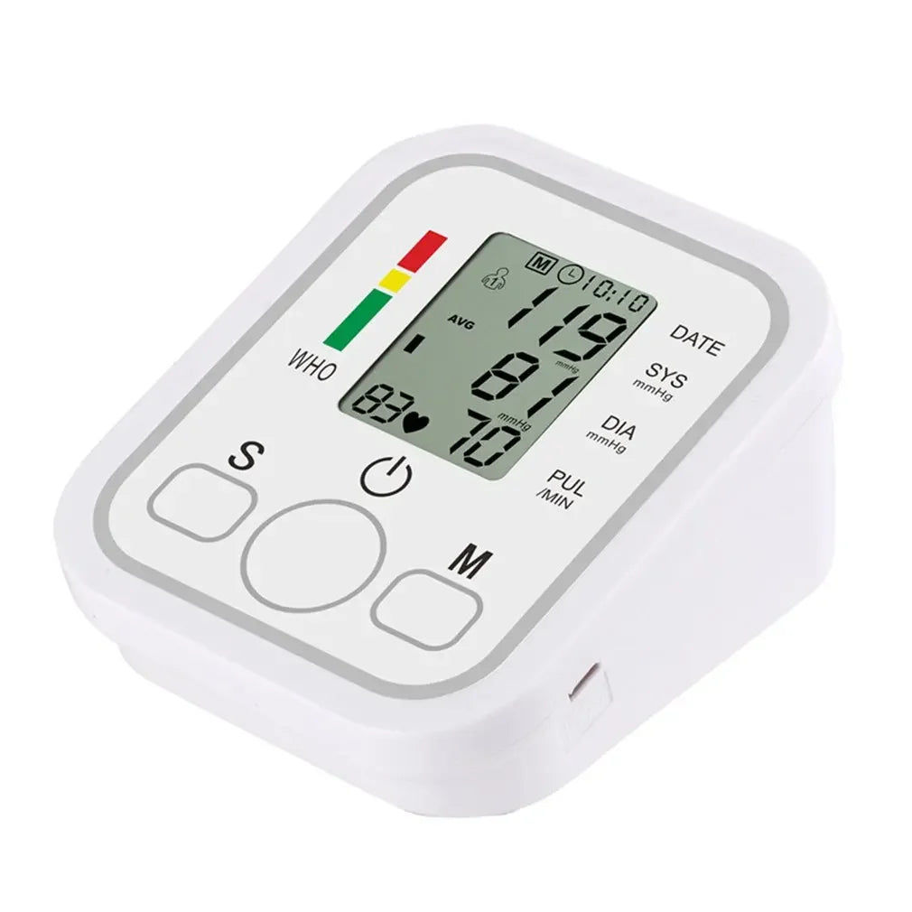 Portable Digital Arm Blood Pressure & Heart Rate Monitor