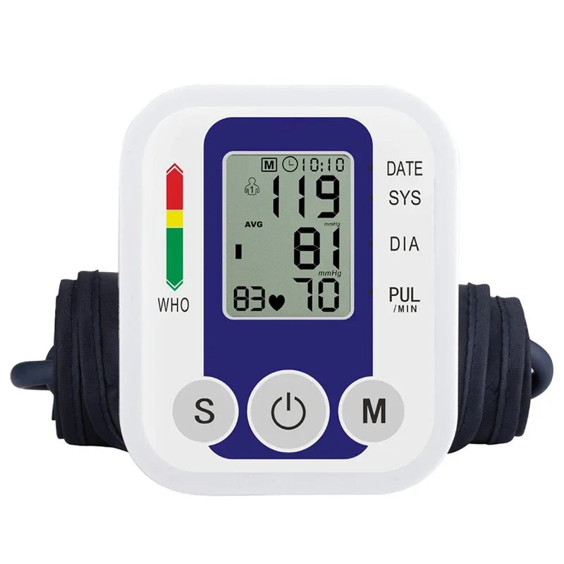 Portable Digital Arm Blood Pressure & Heart Rate Monitor
