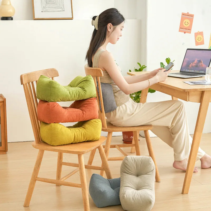 Soft Cashmere Seat Cushion with Lumbar Support