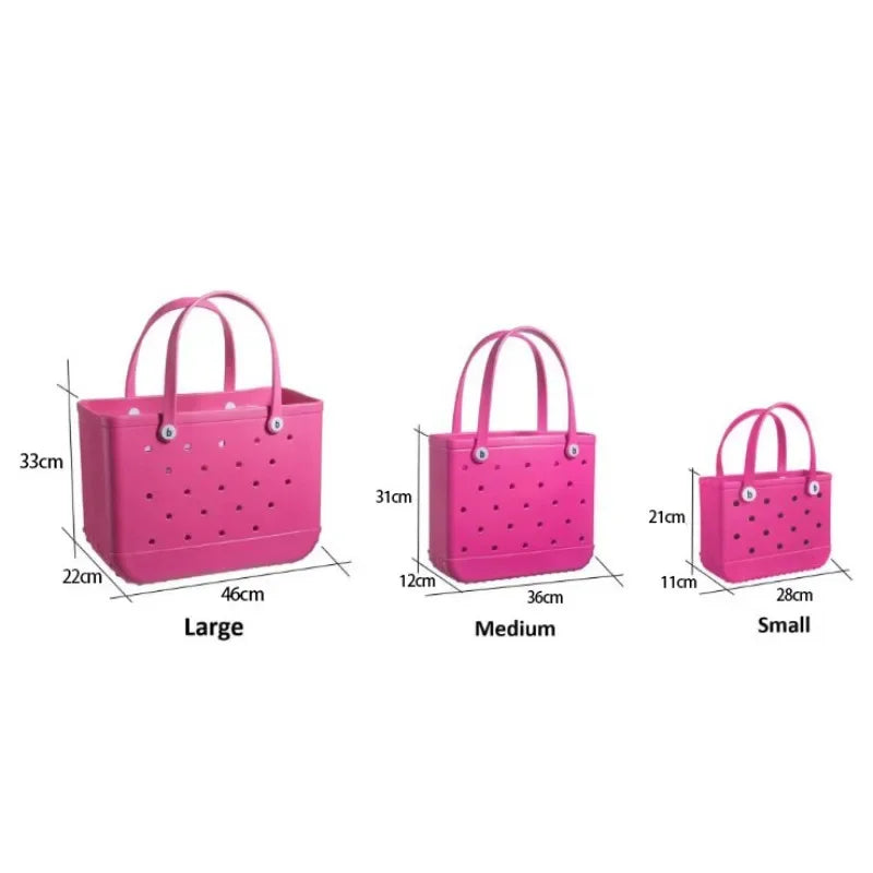 EVA Rubber Waterproof Handbag - Solid Color M/L (Copy)