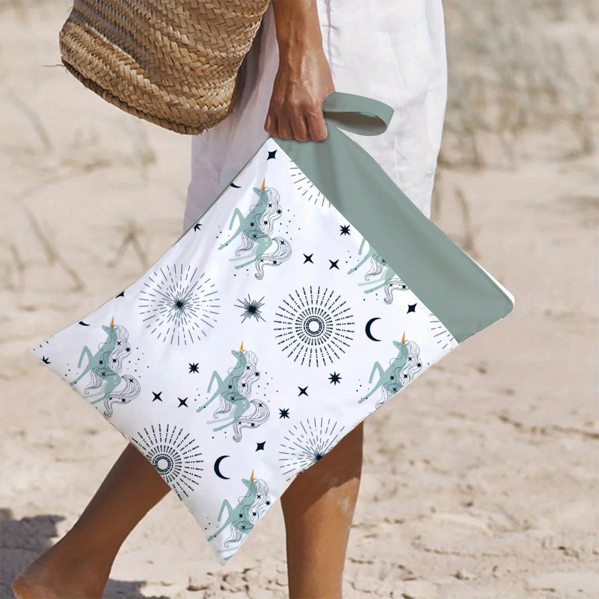 HappyFlute 1PC Portable Baby Diaper Bag - Printed Waterproof