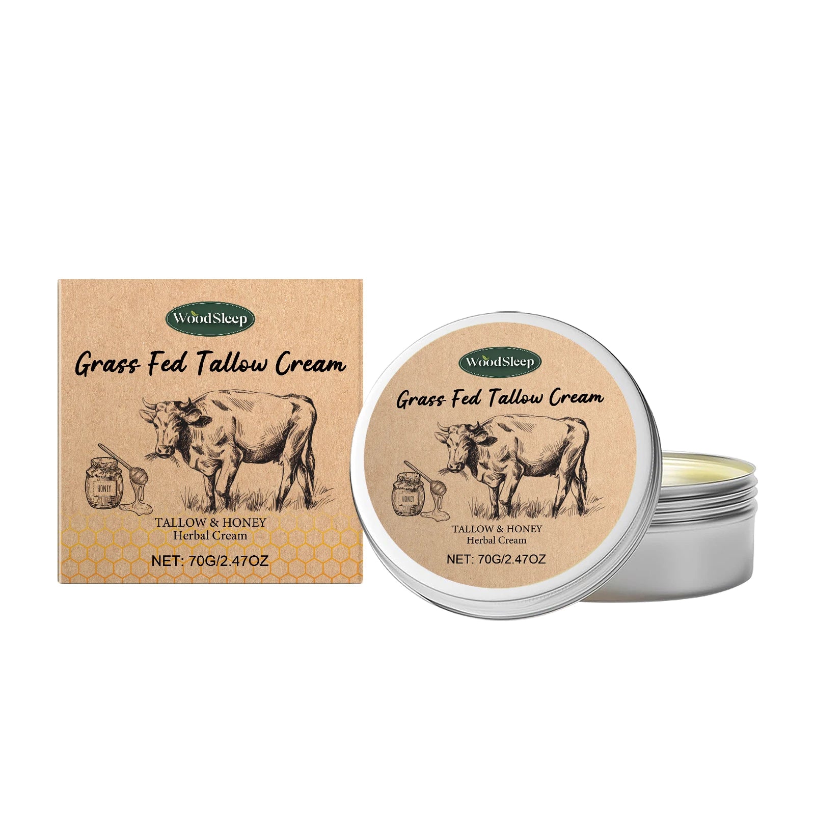 Beef Tallow Nourishing Balm for Dry & Damaged Skin