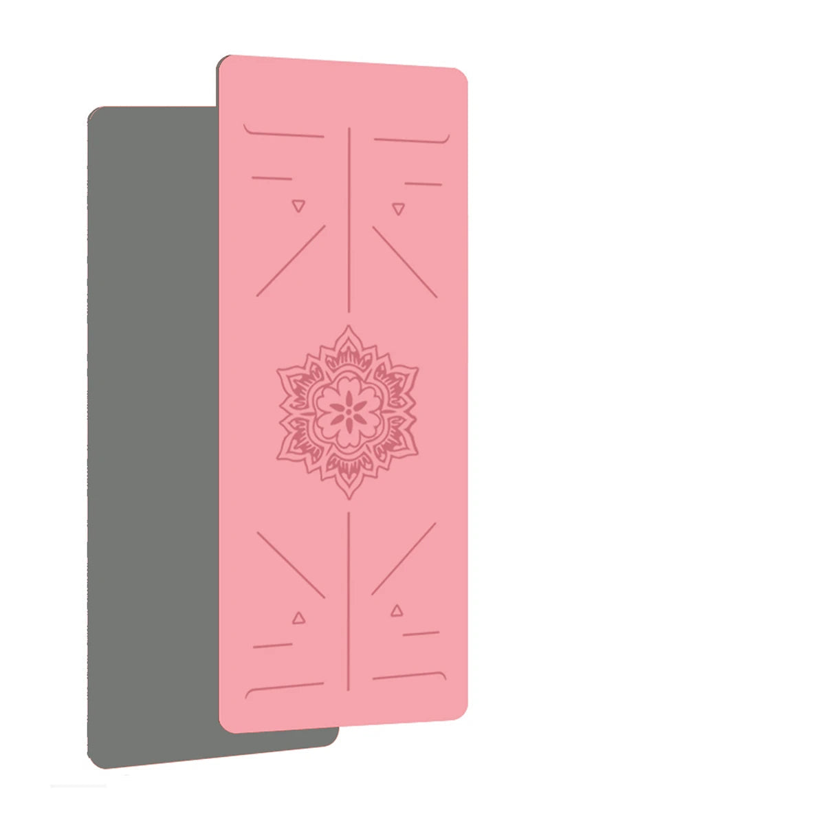 TPE Non-Slip Yoga Mat with Alignment Guide