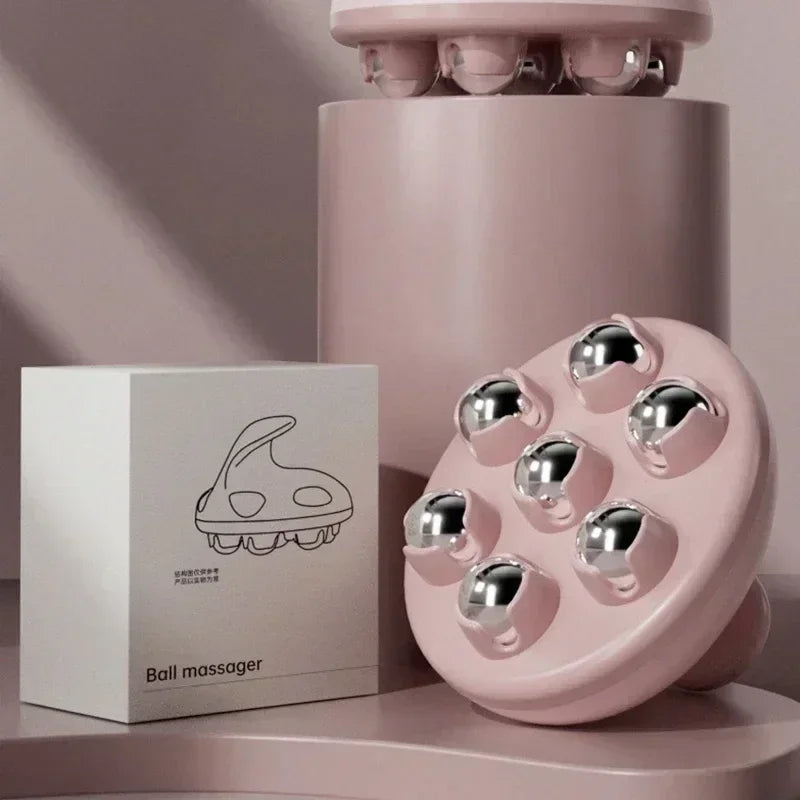 7-Bead Roller Ball Handheld Massage Tool