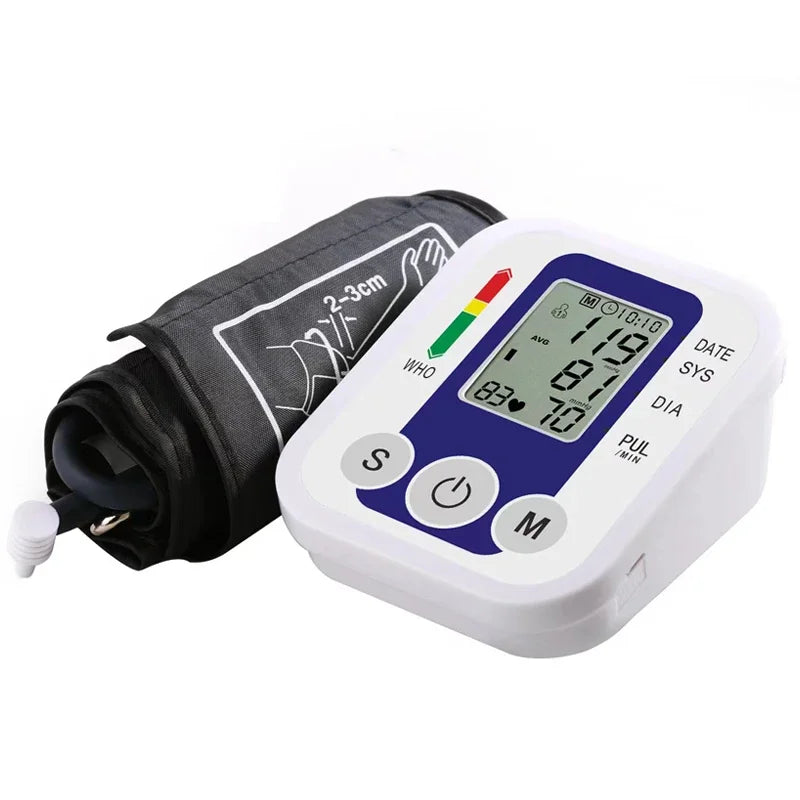 Portable Digital Arm Blood Pressure & Heart Rate Monitor