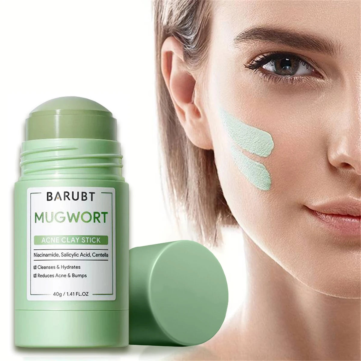 Wormwood Mud Mask Stick for Deep Cleansing & Pore Care