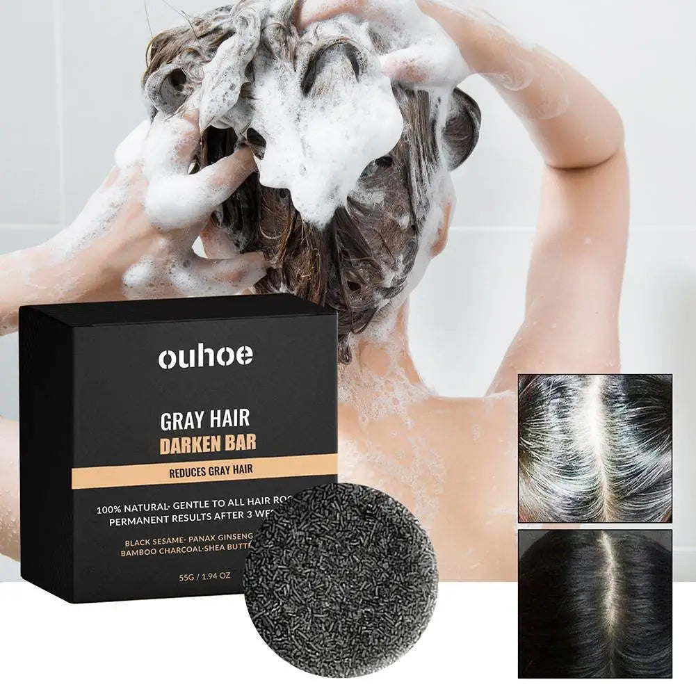 Natural Hair Darkening Shampoo Bar