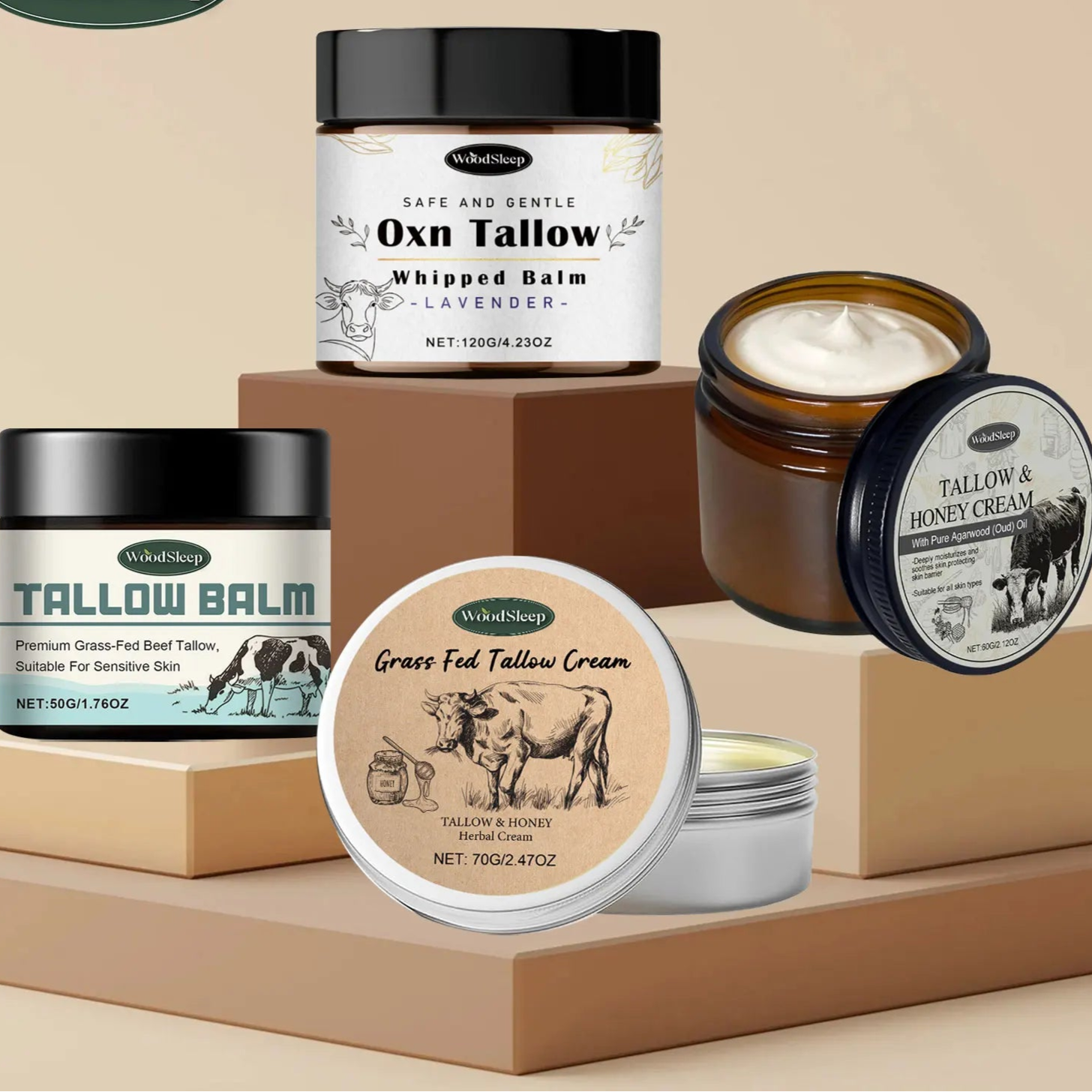 Beef Tallow Nourishing Balm for Dry & Damaged Skin