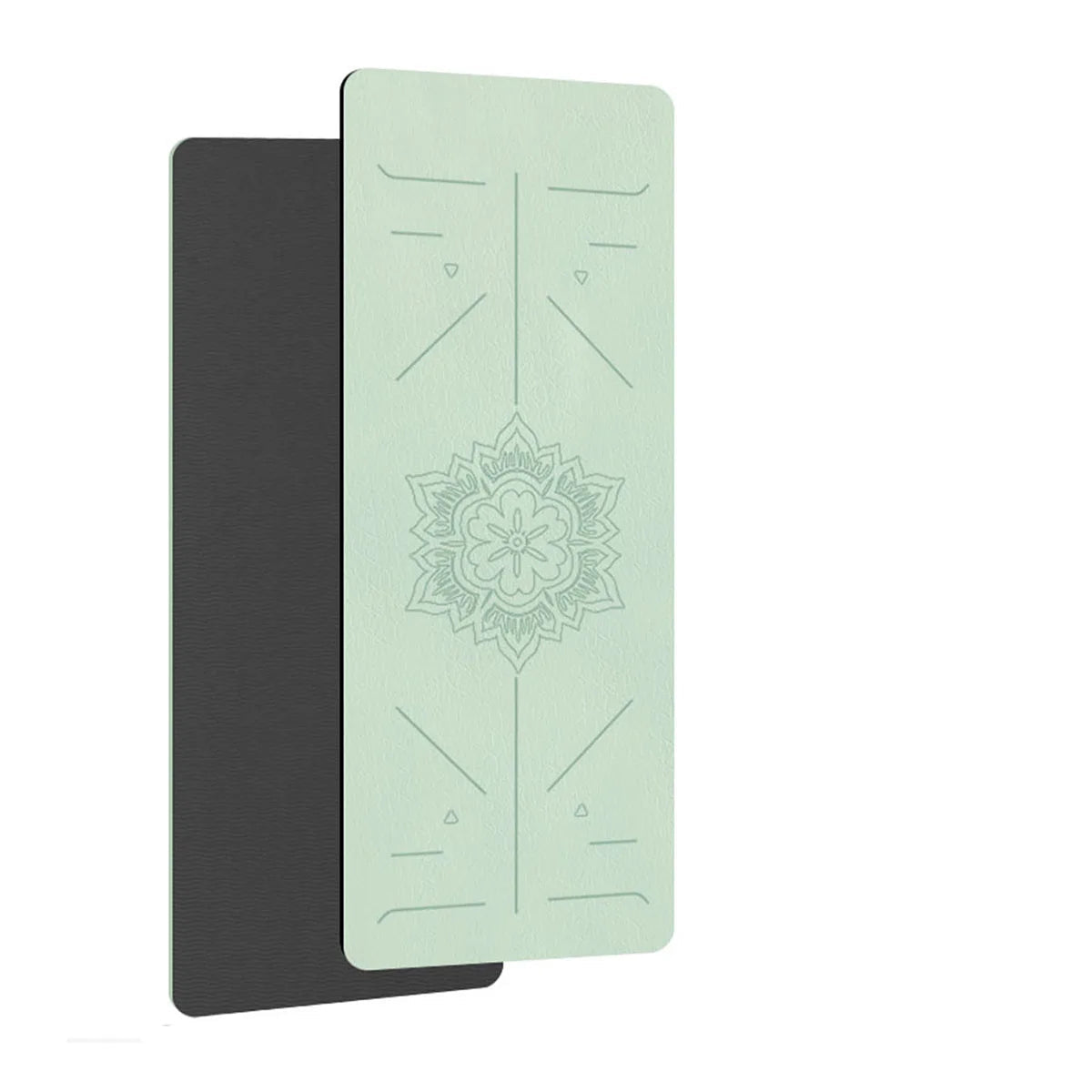 TPE Non-Slip Yoga Mat with Alignment Guide