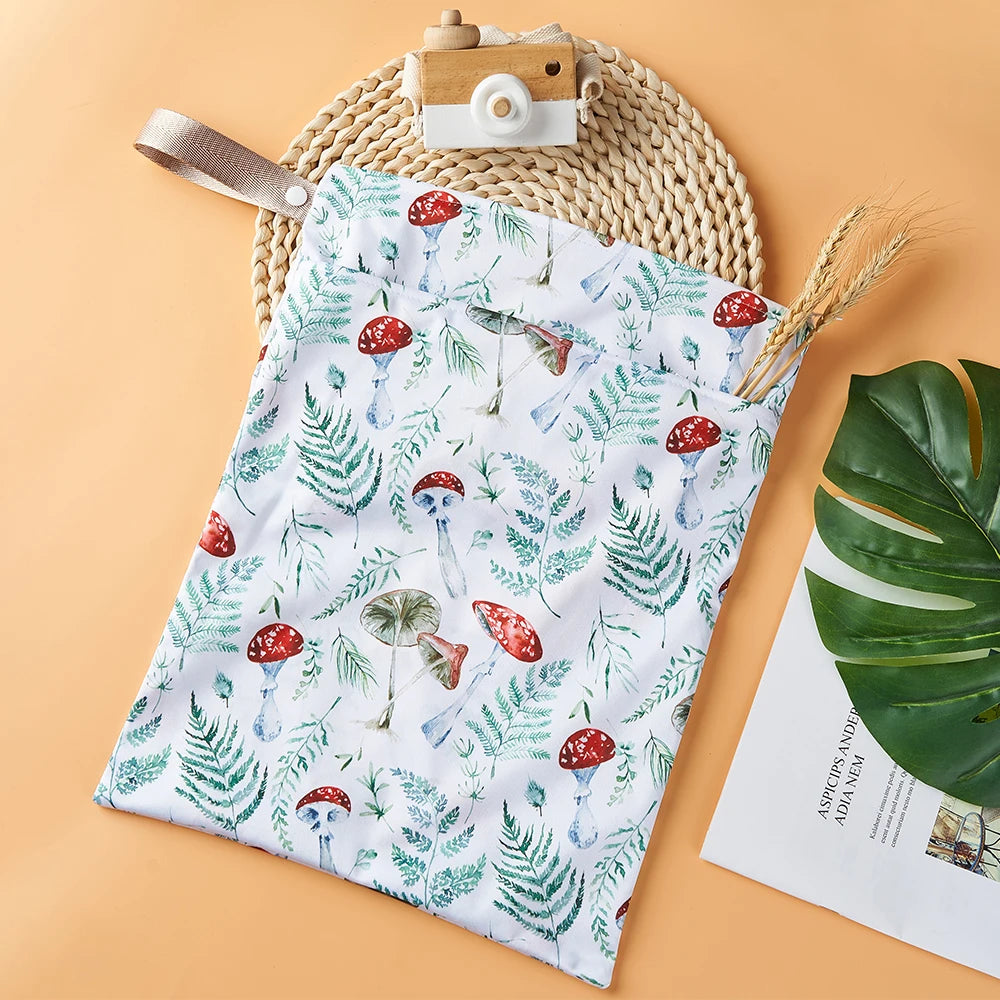 HappyFlute 1PC Portable Baby Diaper Bag - Printed Waterproof