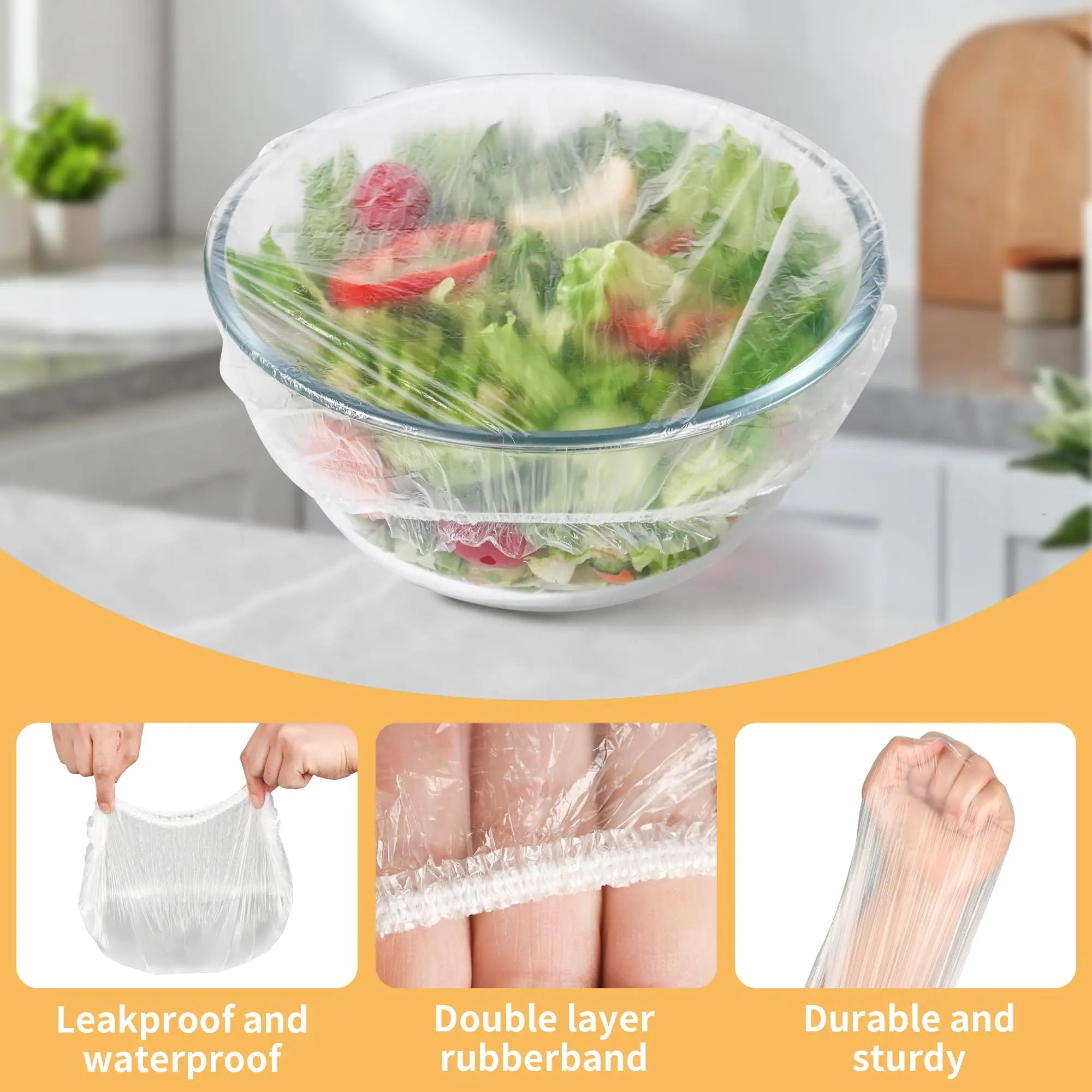 Bowl Covers Bread Proofing Elastic Reusable Plastic Wrap