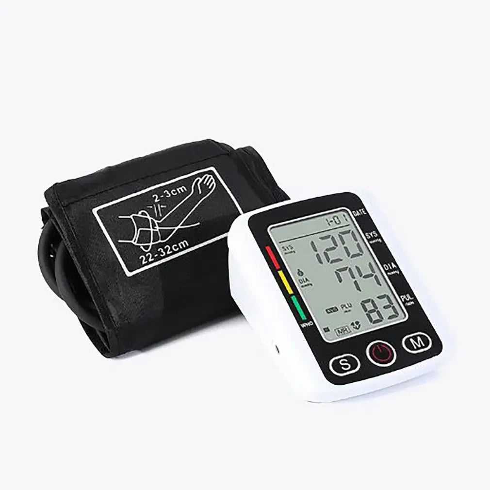 Portable Digital Arm Blood Pressure & Heart Rate Monitor