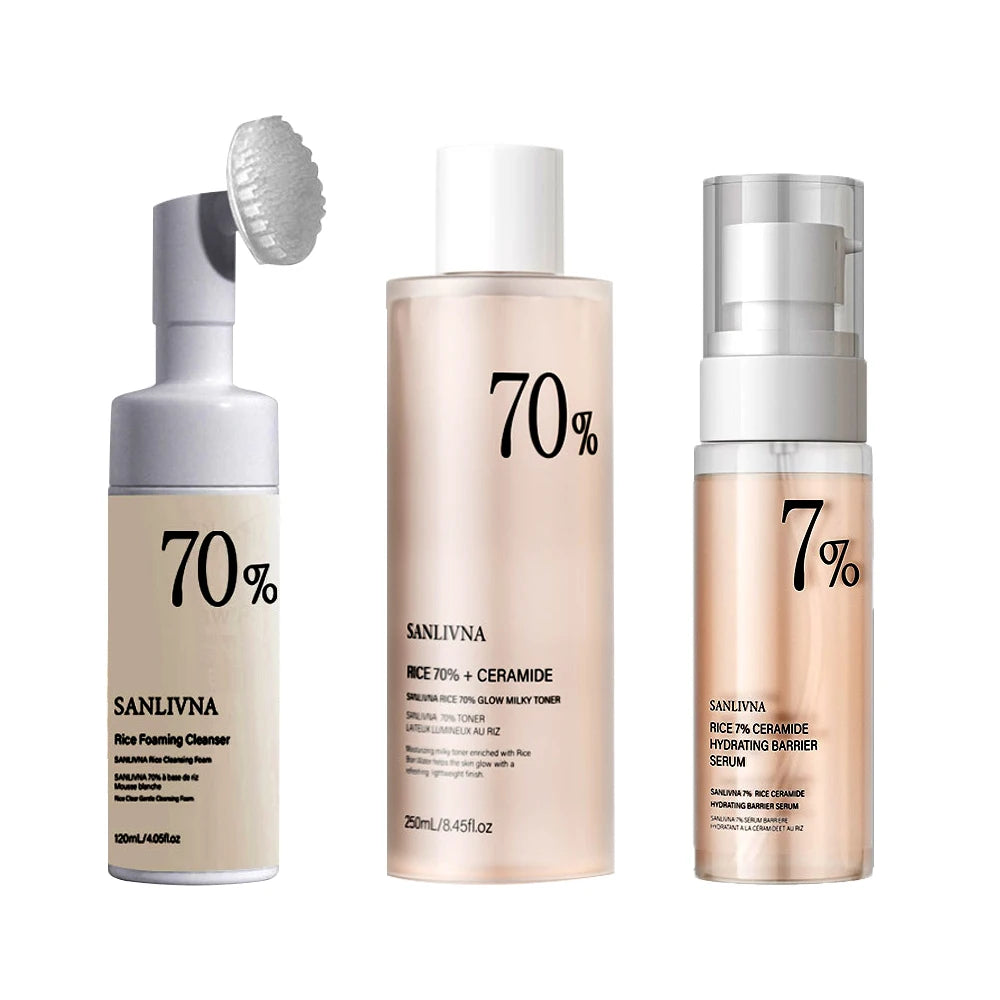 Rice Extract Skincare Set with Niacinamide