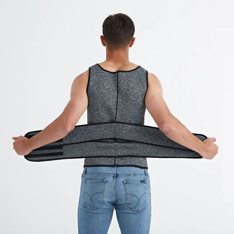 Men’s Zipper Waist Trainer Shaper Vest
