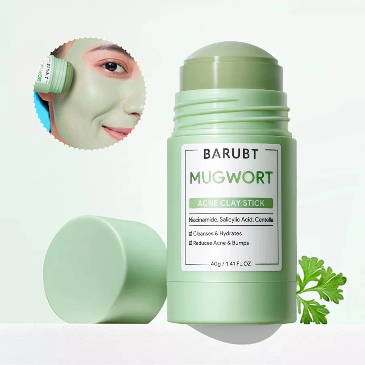 Wormwood Mud Mask Stick for Deep Cleansing & Pore Care