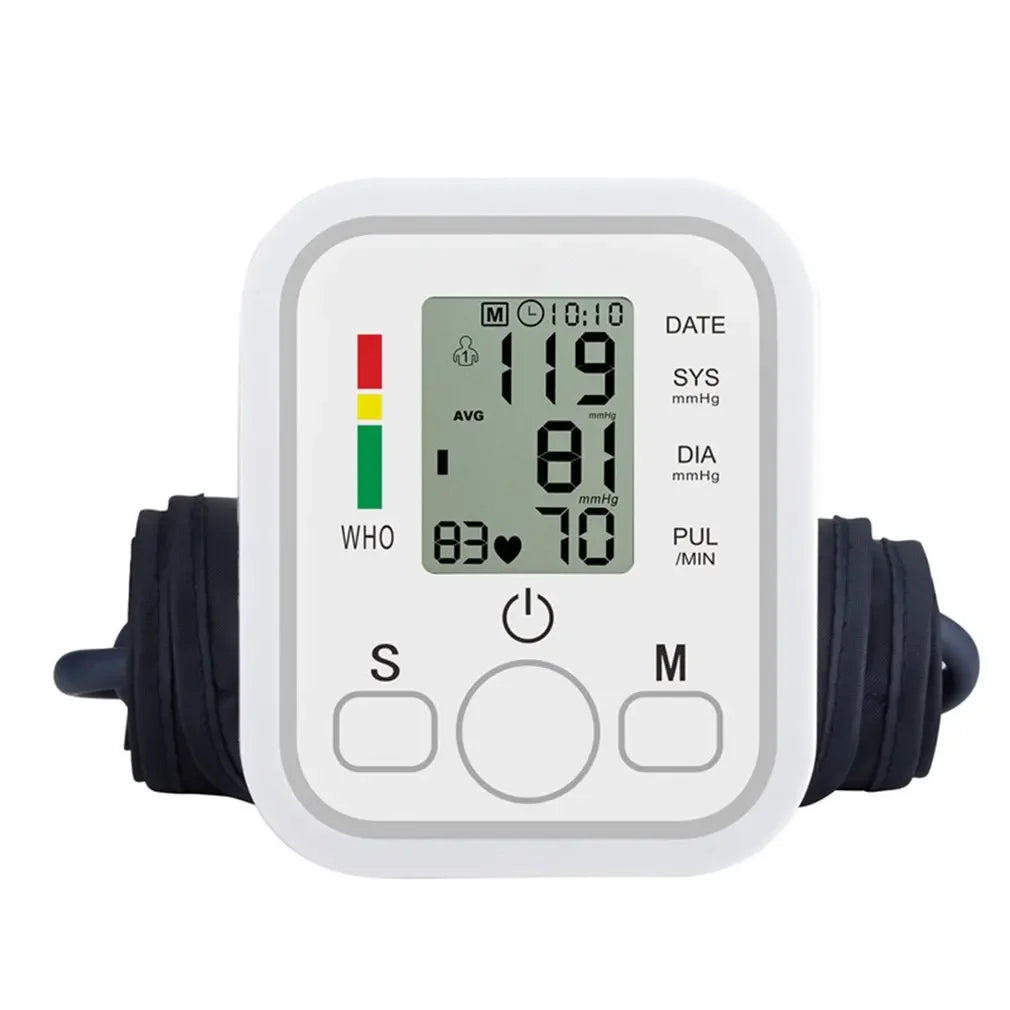 Portable Digital Arm Blood Pressure & Heart Rate Monitor