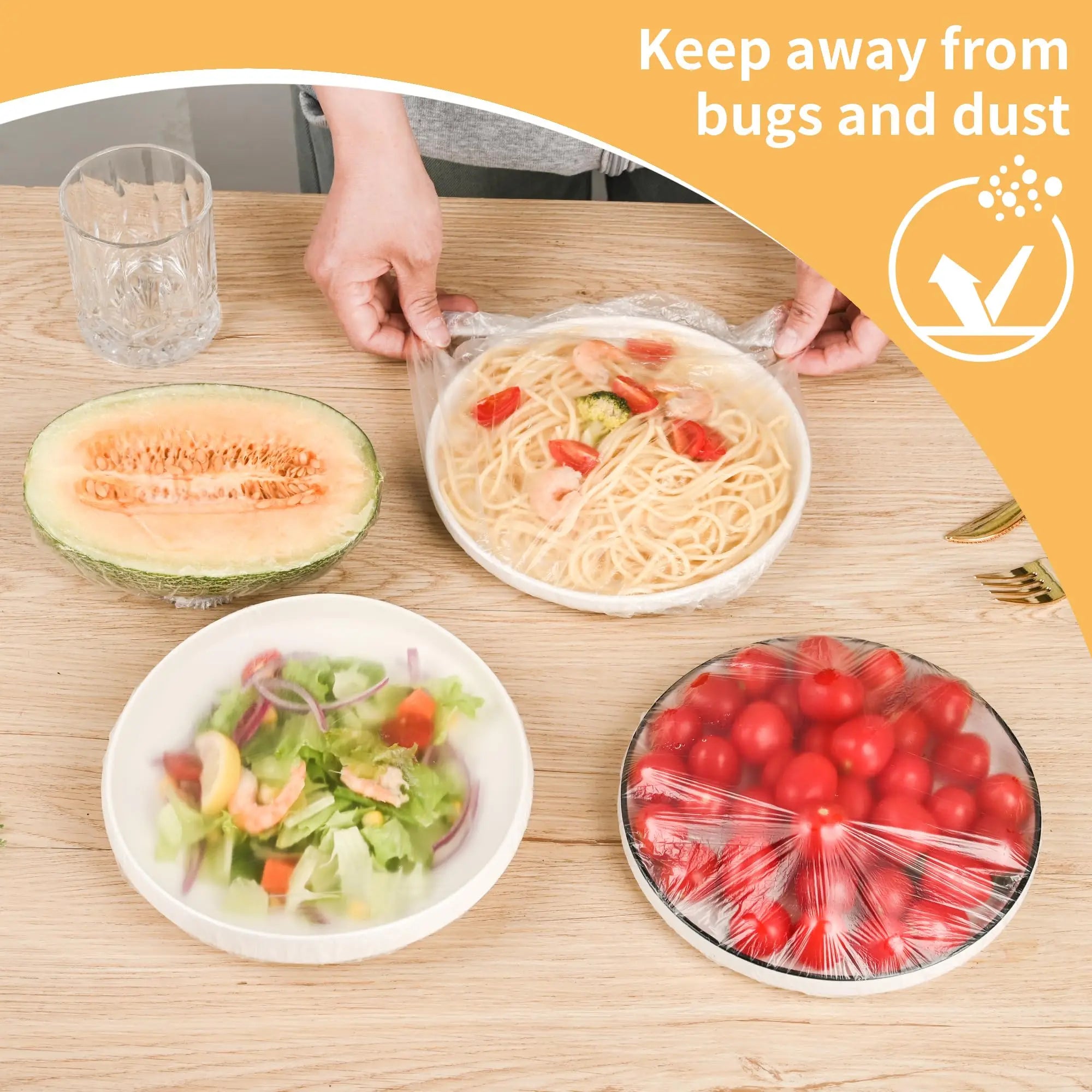 Bowl Covers Bread Proofing Elastic Reusable Plastic Wrap