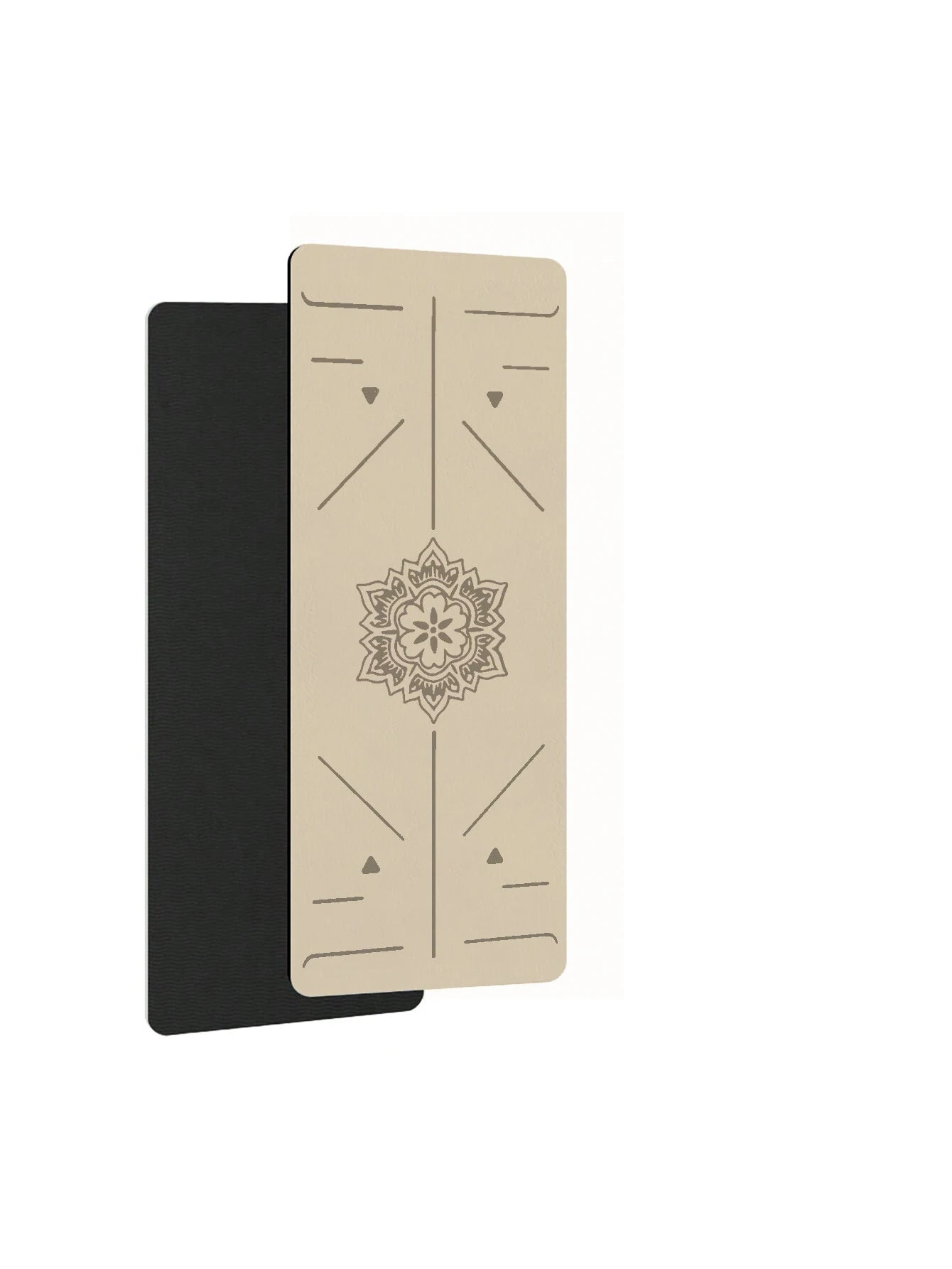 TPE Non-Slip Yoga Mat with Alignment Guide