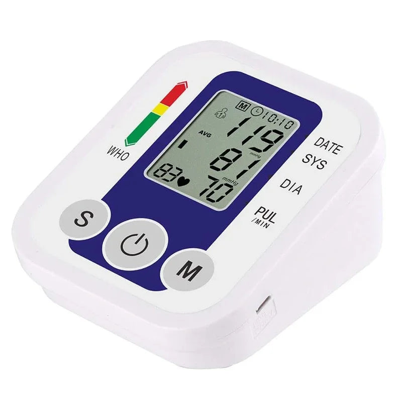 Portable Digital Arm Blood Pressure & Heart Rate Monitor
