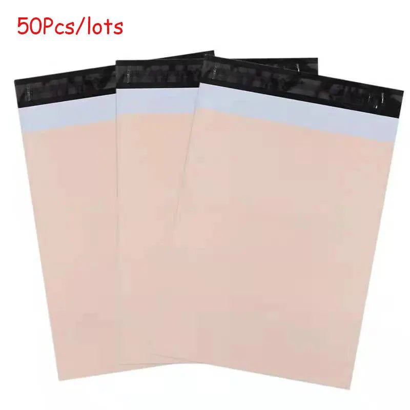 Apricot 50Pcs/lots Mailer Courier Bag Eco - Friendly Biodegradable Bags - WIVAStore