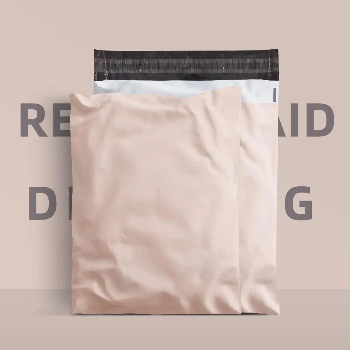 Apricot 50Pcs/lots Mailer Courier Bag Eco - Friendly Biodegradable Bags - WIVAStore