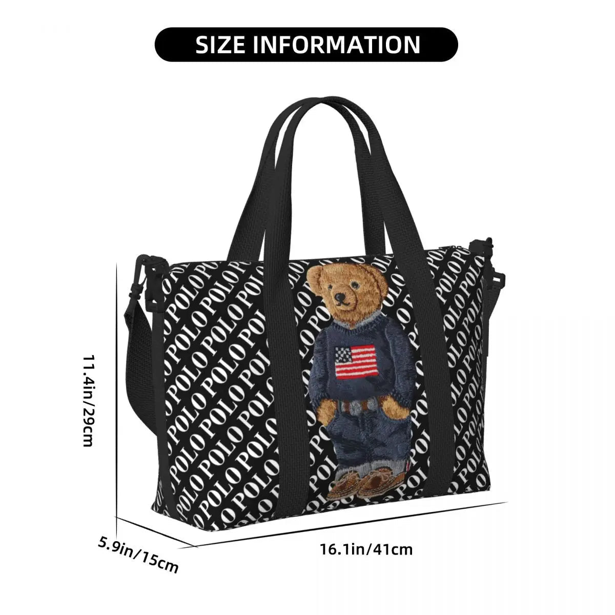 Bear Shoulder Beach Bag - WIVAStore