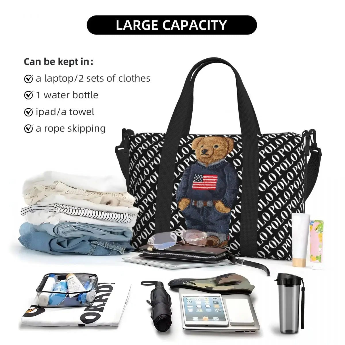 Bear Shoulder Beach Bag - WIVAStore