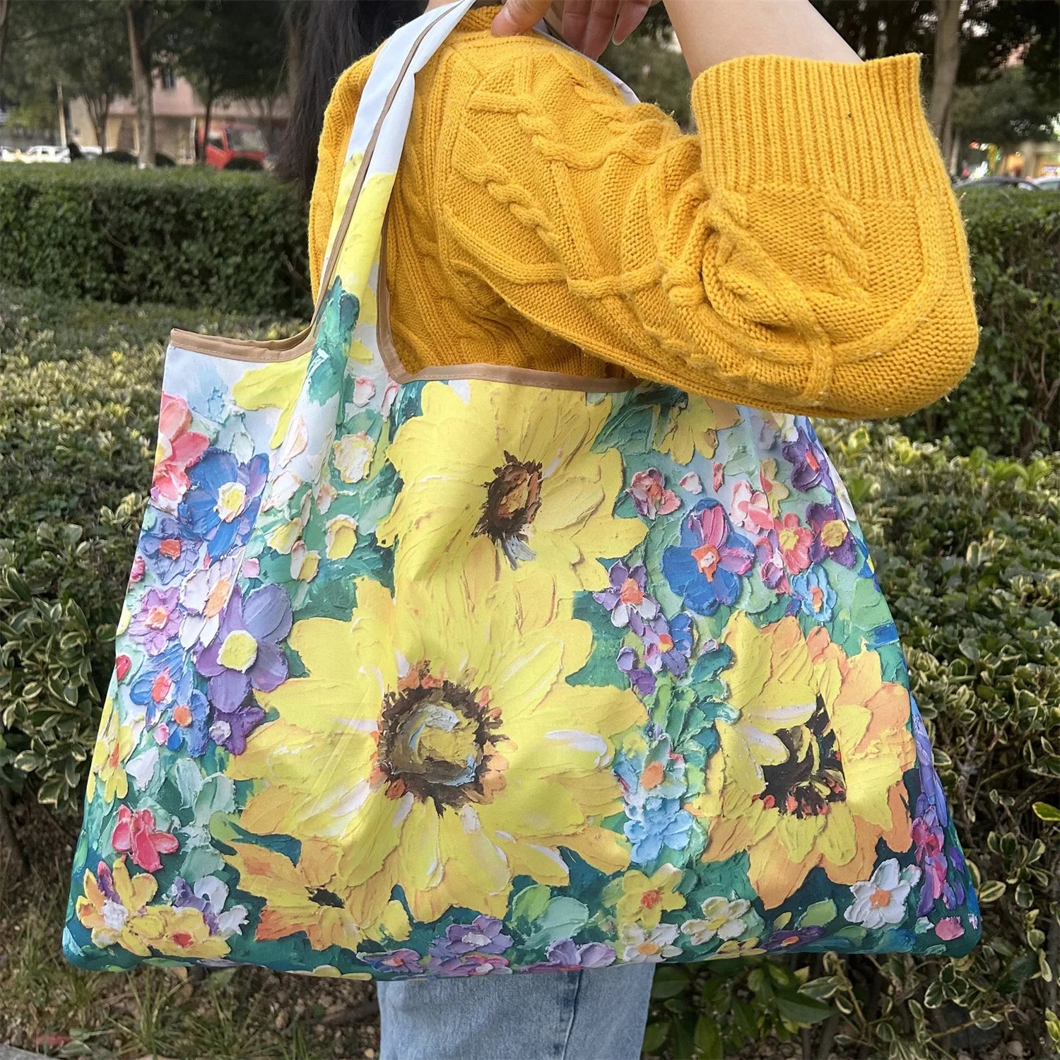Big Pocket Nylon Grocery Grocery or Shopping Bag - WIVAStore