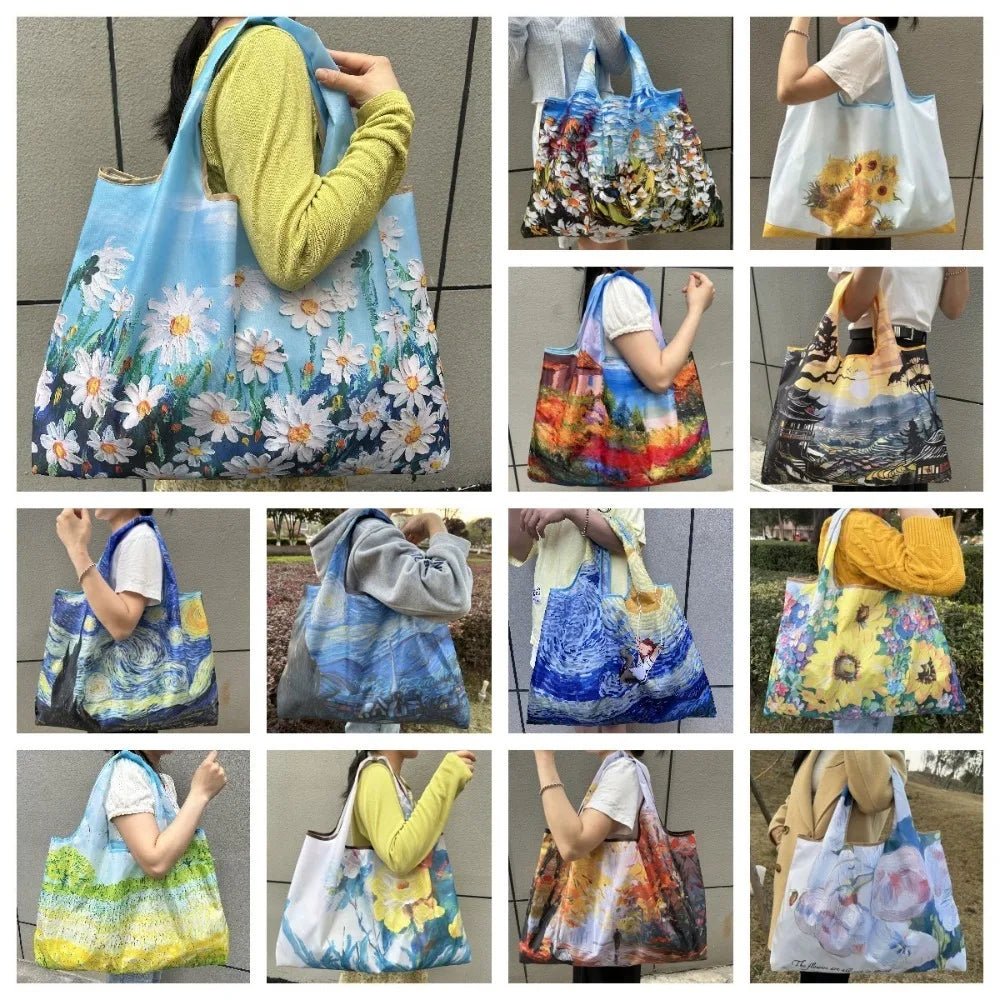 Big Pocket Nylon Grocery Grocery or Shopping Bag - WIVAStore