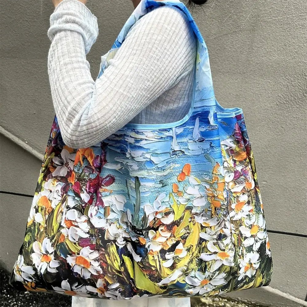 Big Pocket Nylon Grocery Grocery or Shopping Bag - WIVAStore