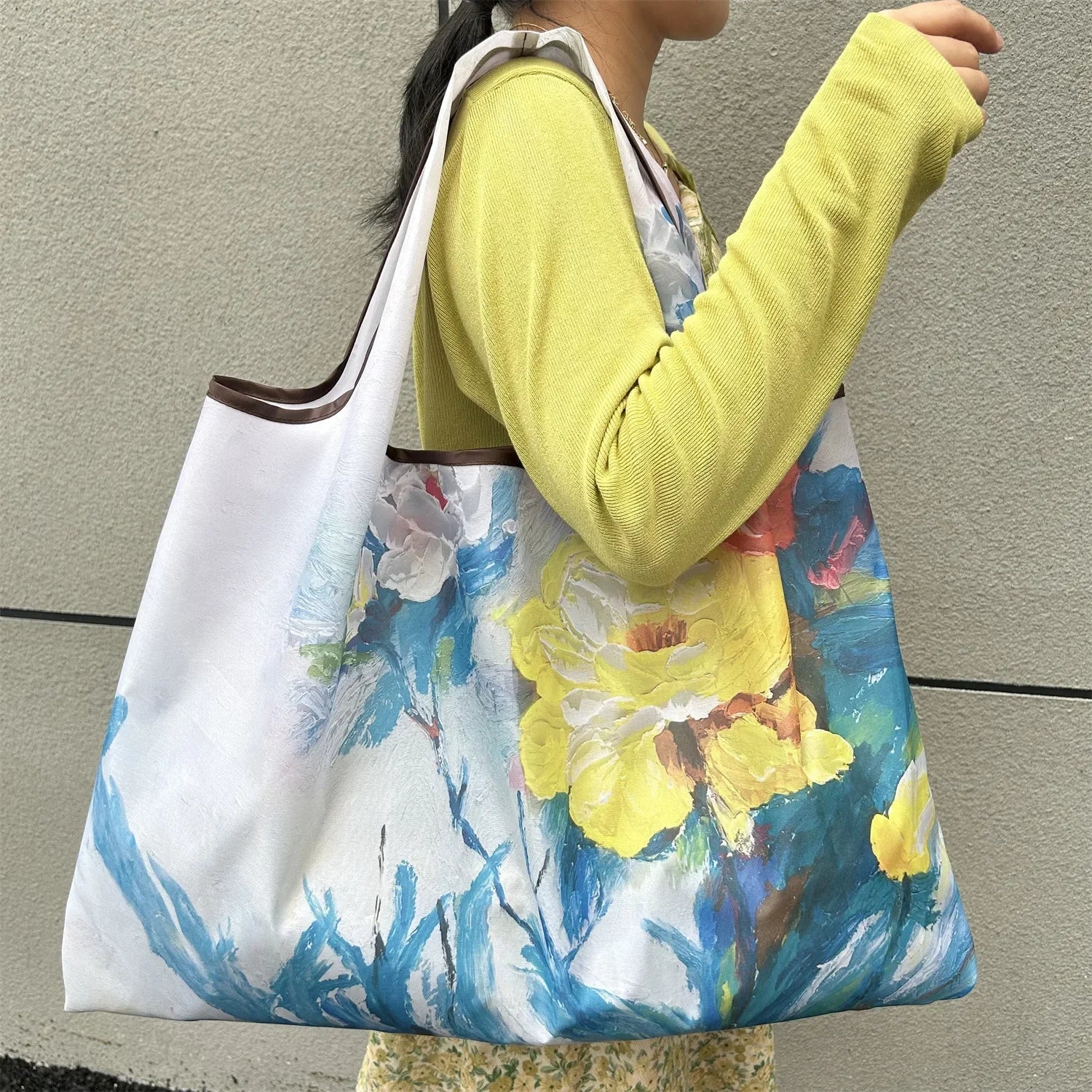 Big Pocket Nylon Grocery Grocery or Shopping Bag - WIVAStore