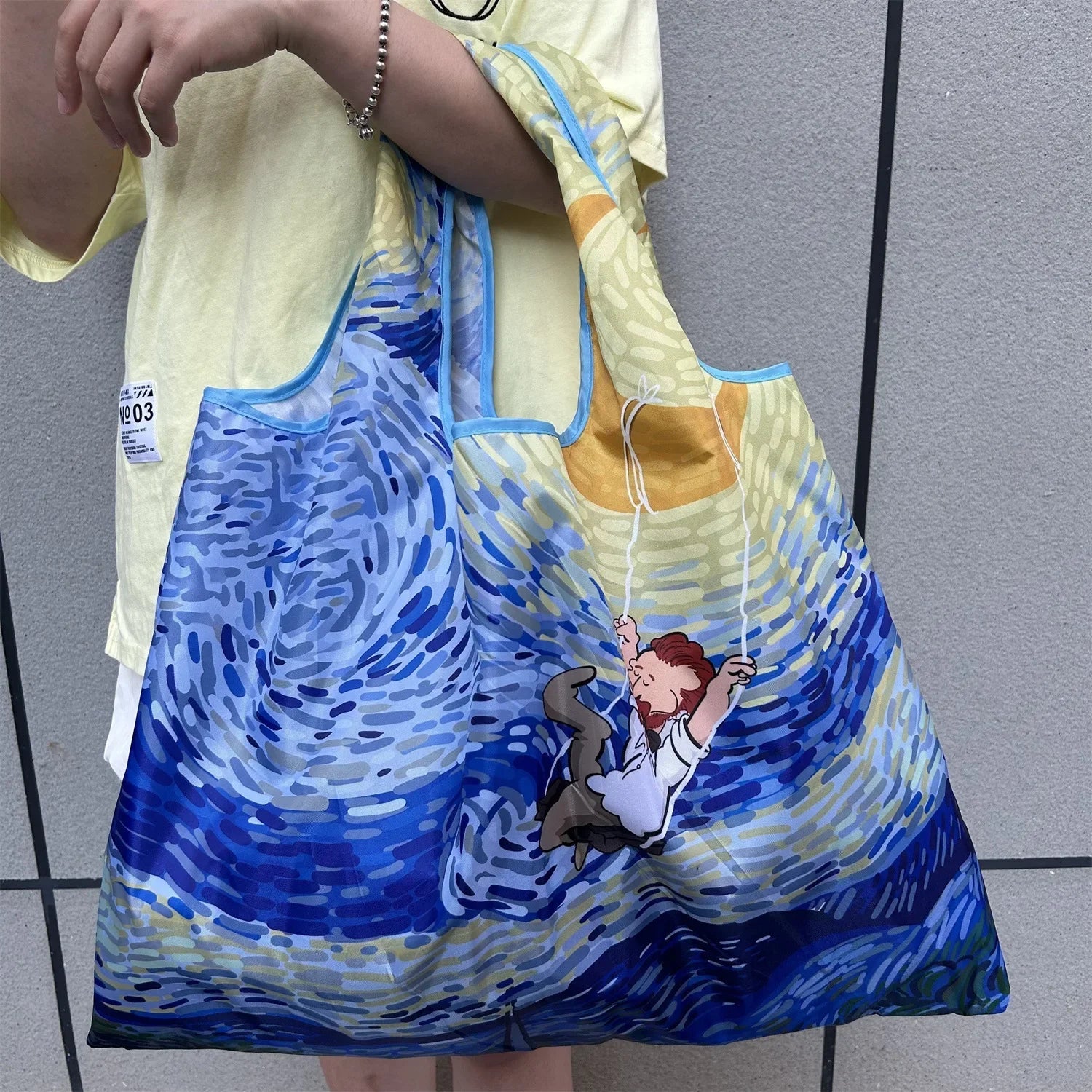 Big Pocket Nylon Grocery Grocery or Shopping Bag - WIVAStore
