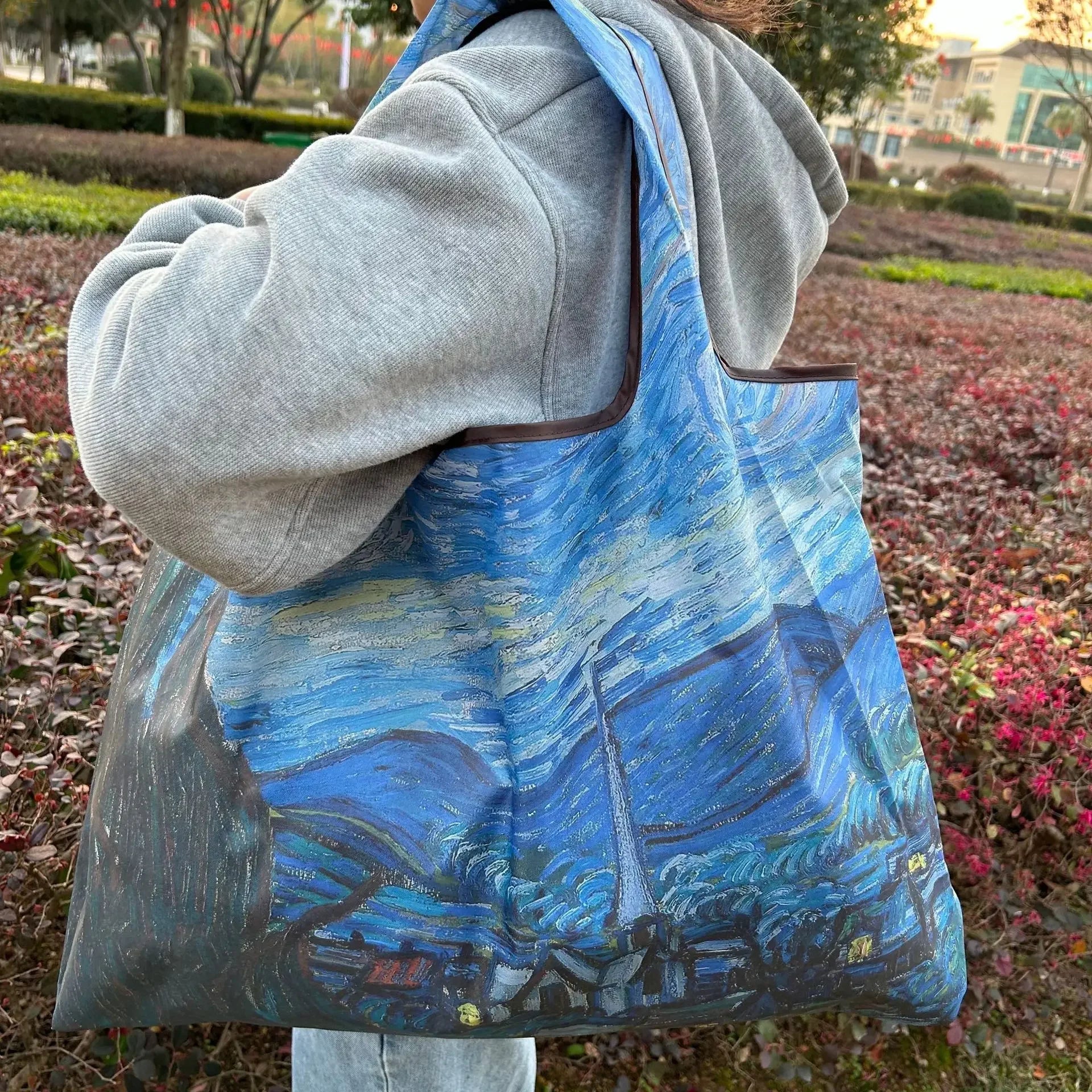 Big Pocket Nylon Grocery Grocery or Shopping Bag - WIVAStore