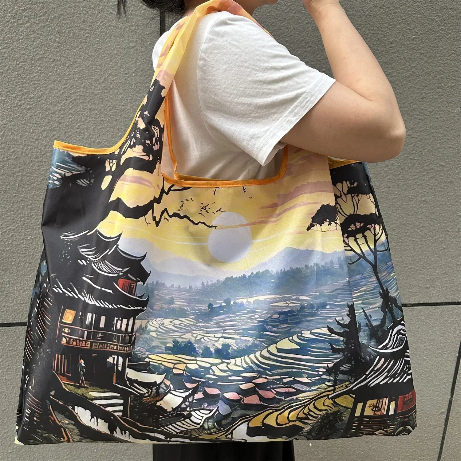 Big Pocket Nylon Grocery Grocery or Shopping Bag - WIVAStore