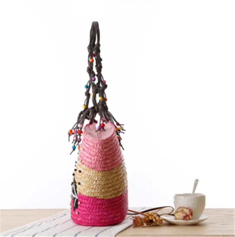 Bohemian Straw Woven Shoulder Bag - WIVAStore