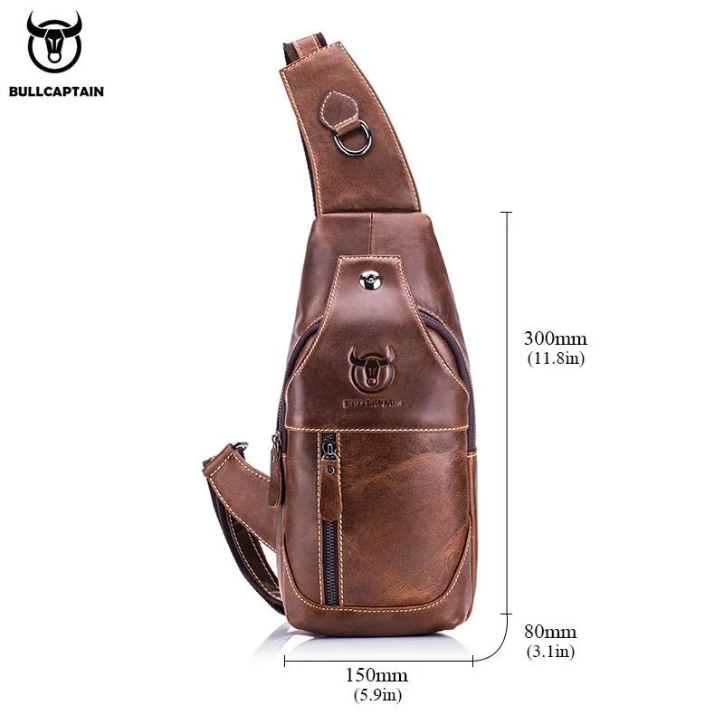 BULLCAPTAIN Leather Messenger Bags - WIVAStore
