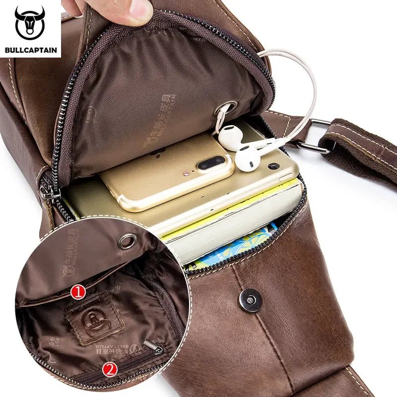 BULLCAPTAIN Leather Messenger Bags - WIVAStore