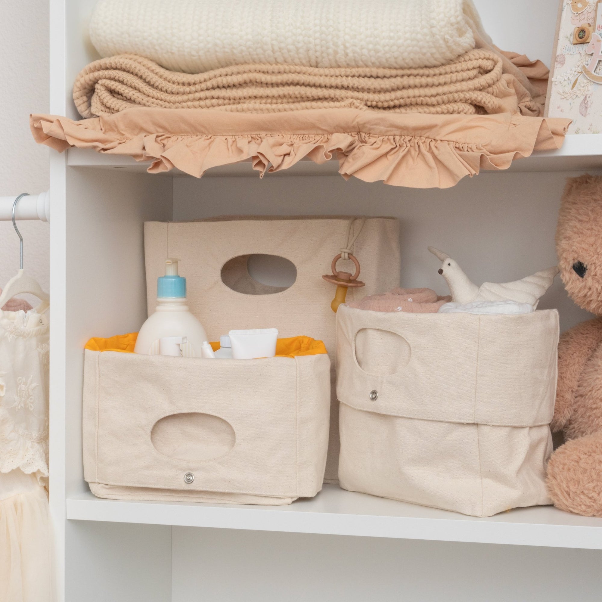 Canvas Basket - Set of 2 - WIVAStore