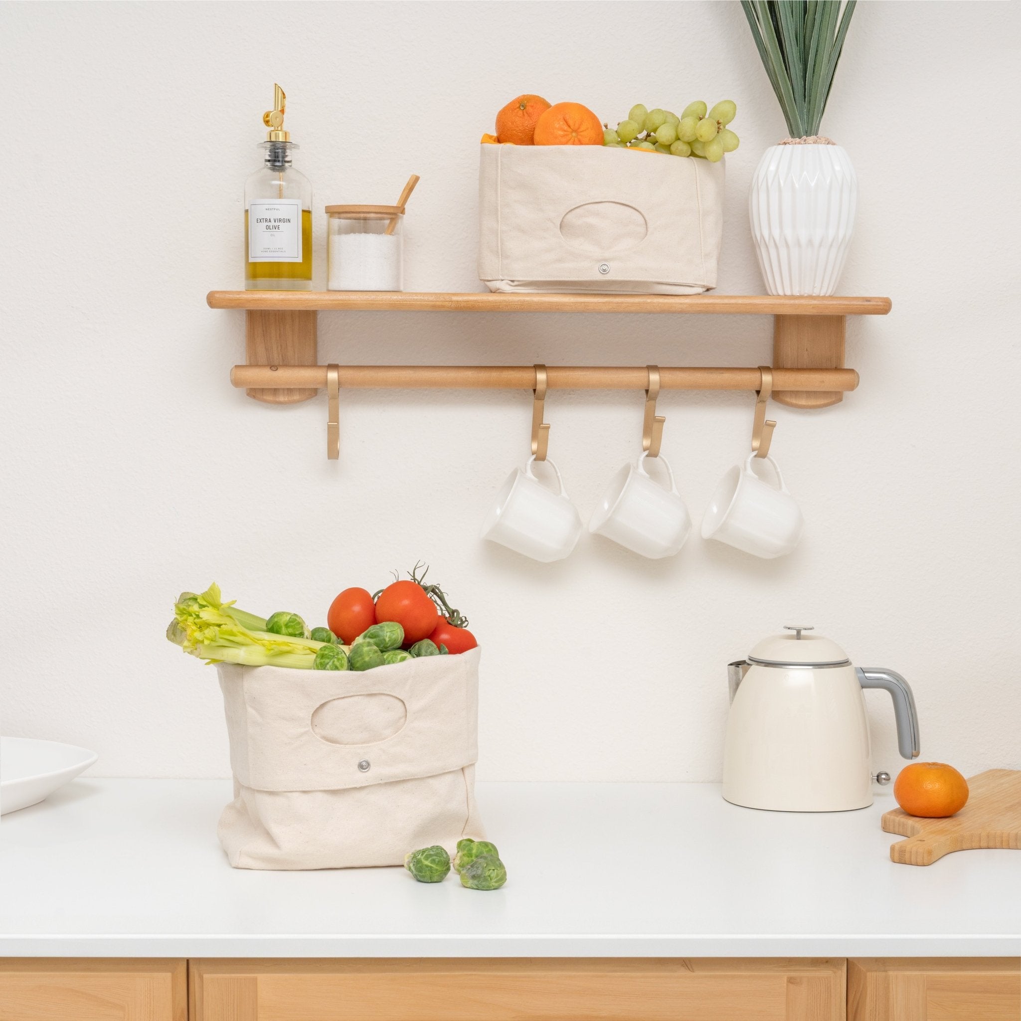 Canvas Basket - Set of 2 - WIVAStore