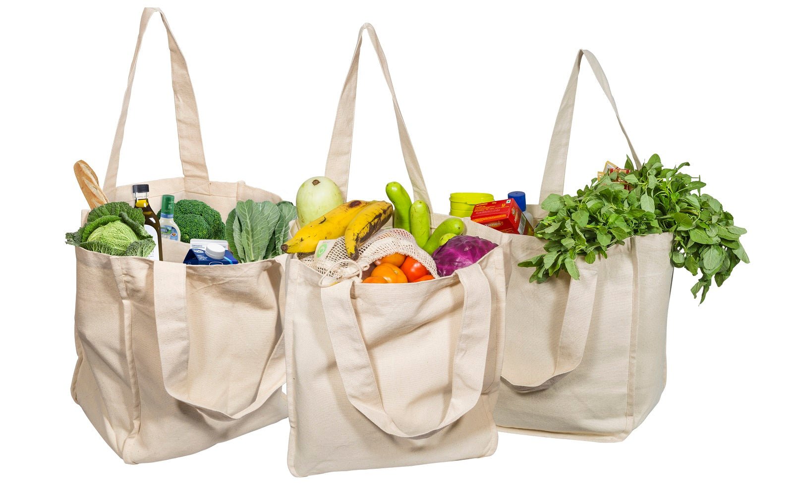 Canvas Grocery Tote Bags - WIVAStore
