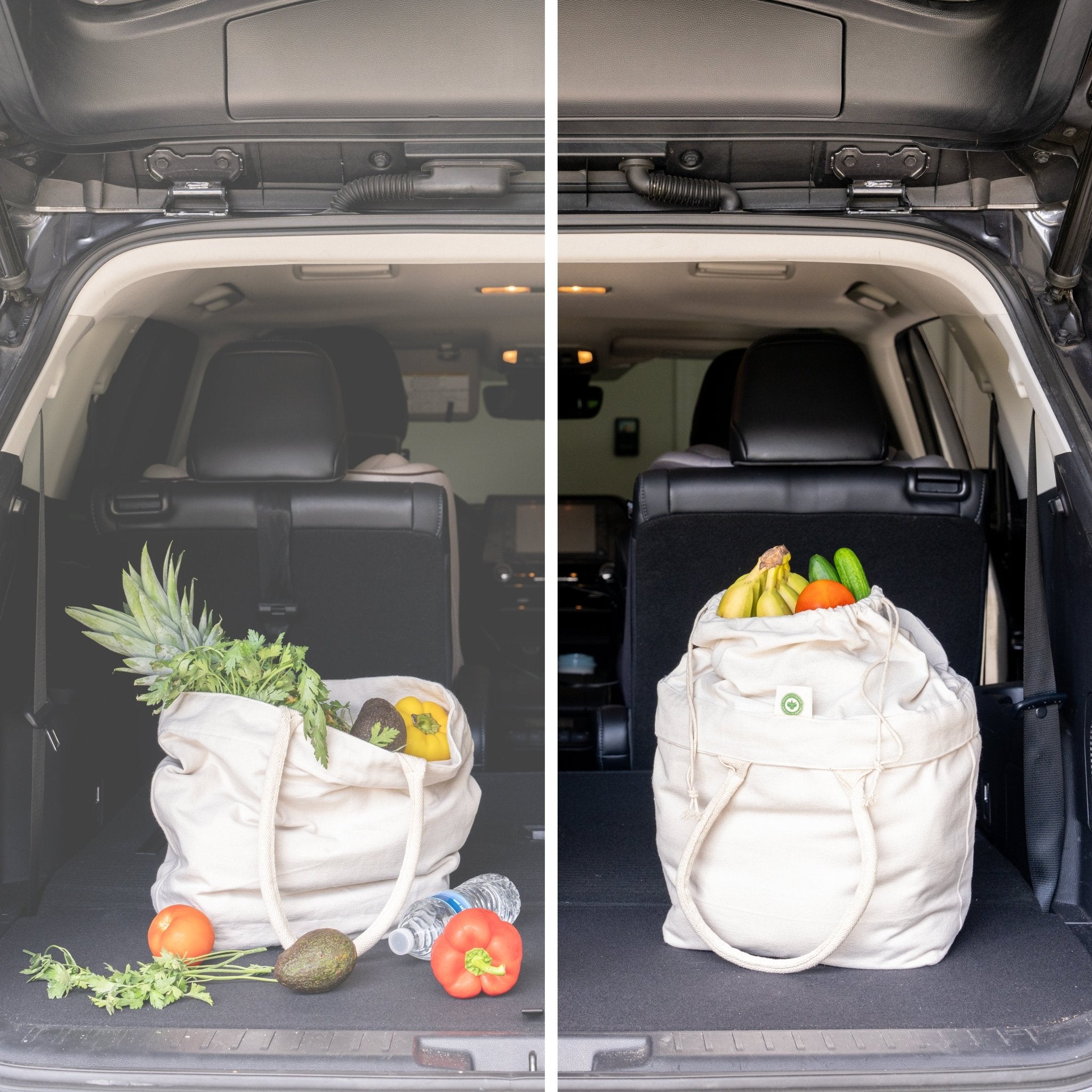 Canvas Grocery Tote with Drawstring - WIVAStore