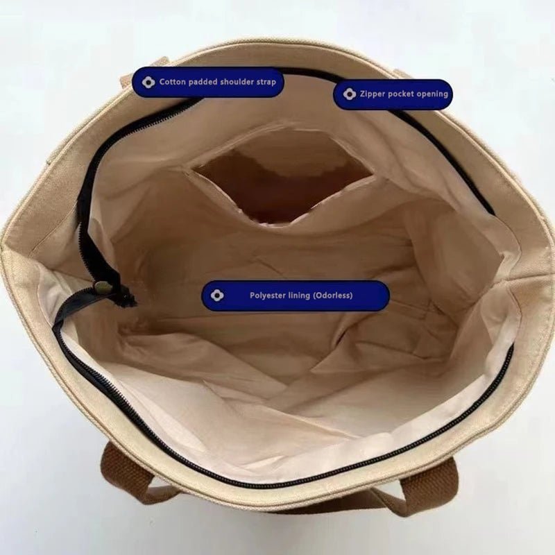 Canvas Tote Bag Portable - WIVAStore