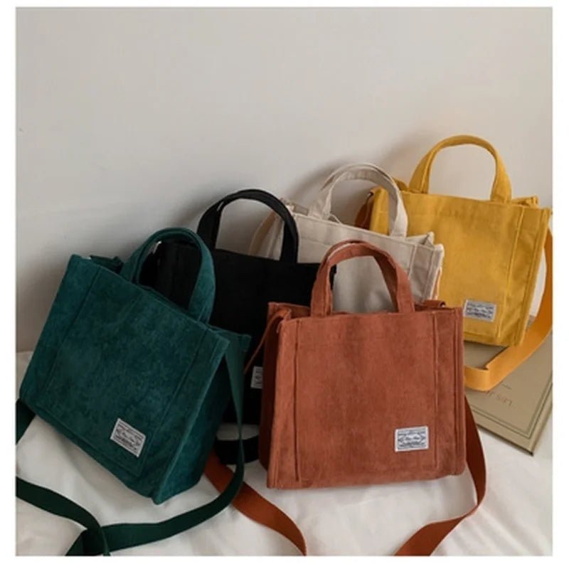 Corduroy Totes Bags - WIVAStore