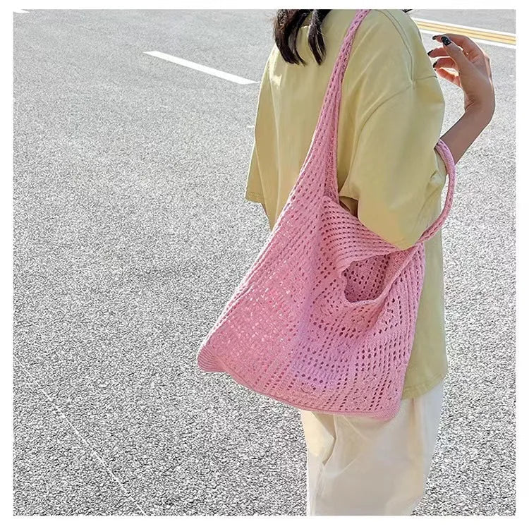 Crochet Tote Bag, Fairy Hobo Bag - WIVAStore