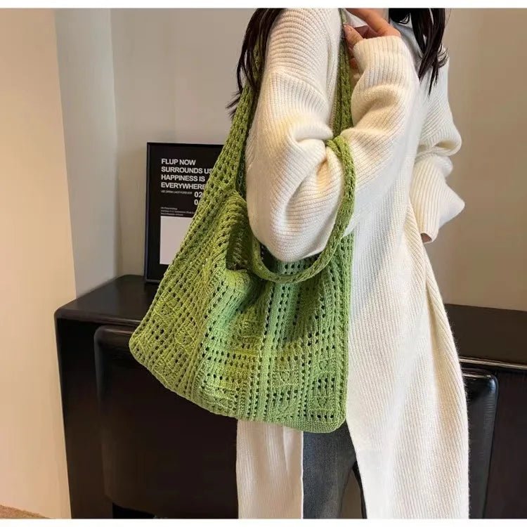 Crochet Tote Bag, Fairy Hobo Bag - WIVAStore