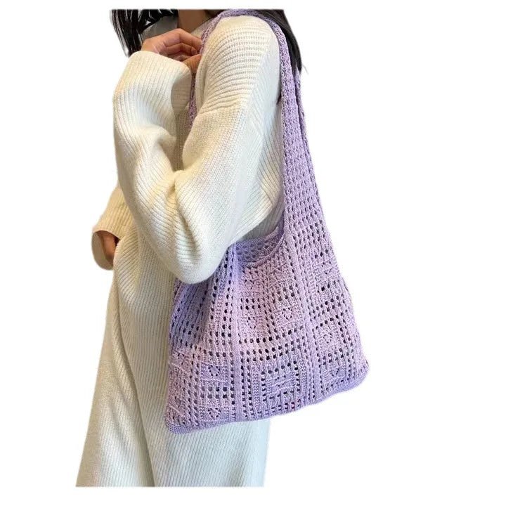 Crochet Tote Bag, Fairy Hobo Bag - WIVAStore