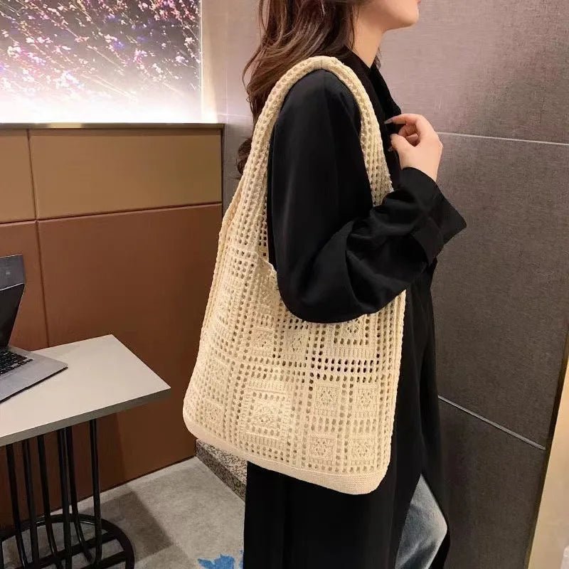 Crochet Tote Bag, Fairy Hobo Bag - WIVAStore