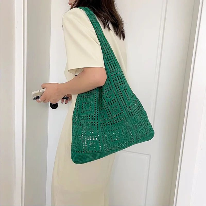 Crochet Tote Bag, Fairy Hobo Bag - WIVAStore