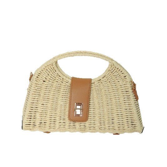 Crossbody Straw Bag – Fashion Shoulder Woven Purse, Vacation Beach Tote Handbag - WIVAStore