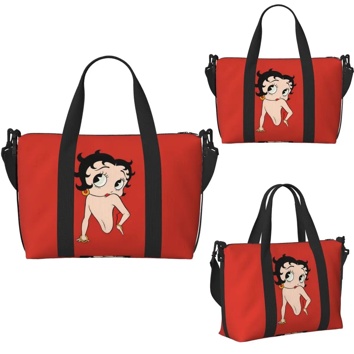 Custom Cartoon Girl B - Bettys Beach Travel Bag - WIVAStore